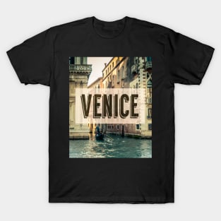 Retro Venice Grand Canal Poster T-Shirt